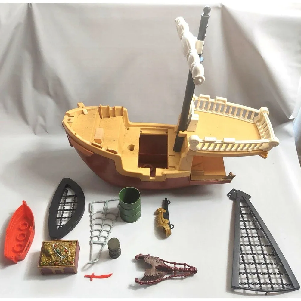 Fisher-Price Great Adventures Pirate Ship Accessories for Parts Repair 1994 Vtg